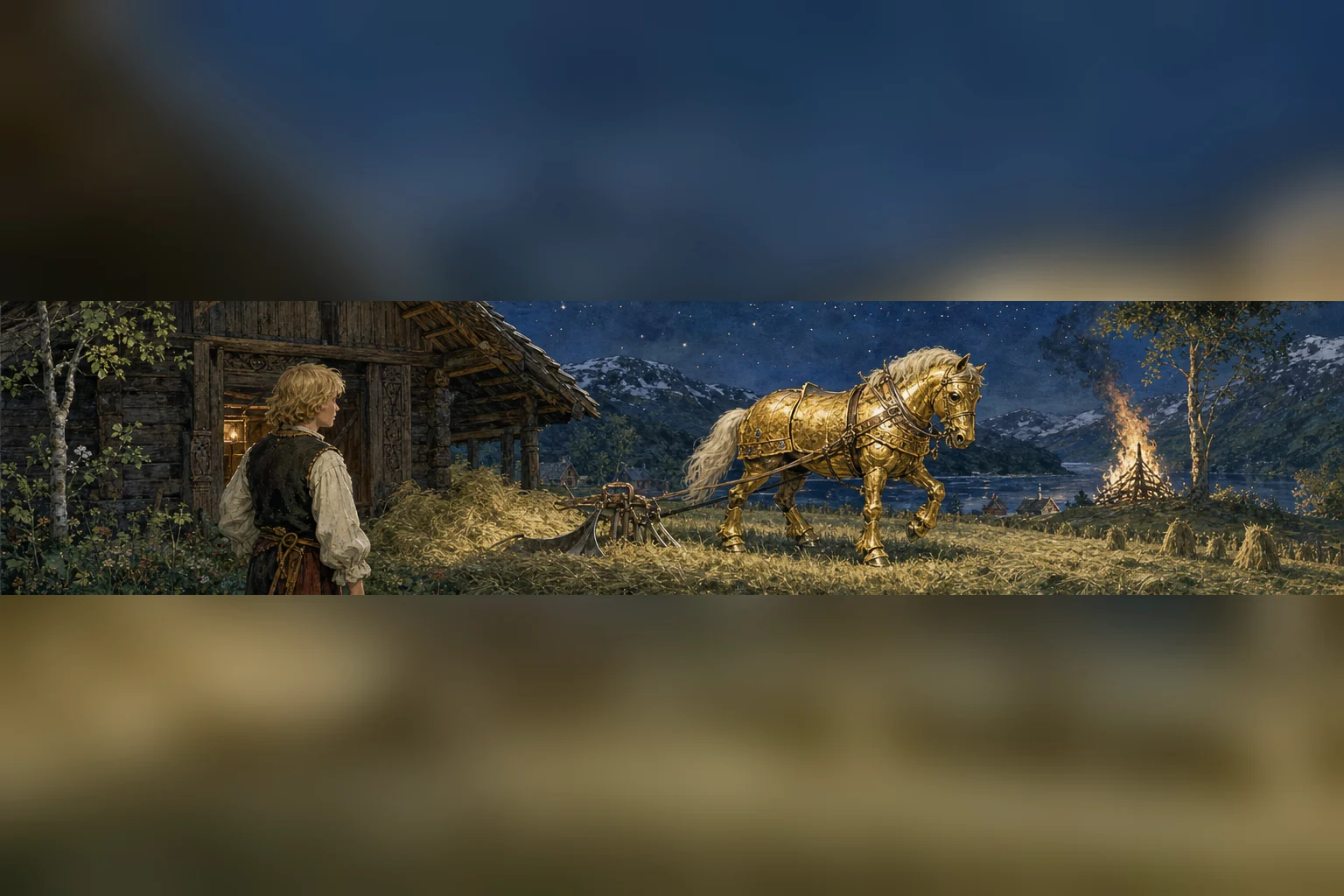 Boots discovers the golden horse that has been eating the farm’s hay.